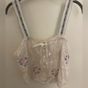 LOVESHACKFANCY LACE TANK TOP